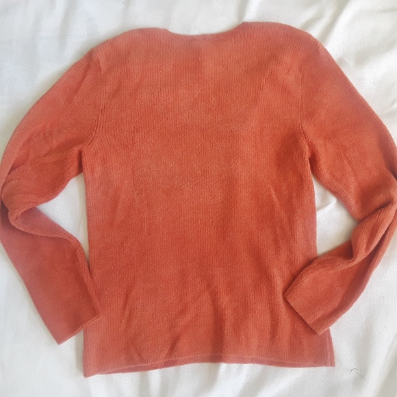 {Talbots} Salmon Crew Neck Sweater Sz XL - Picture 3 of 7